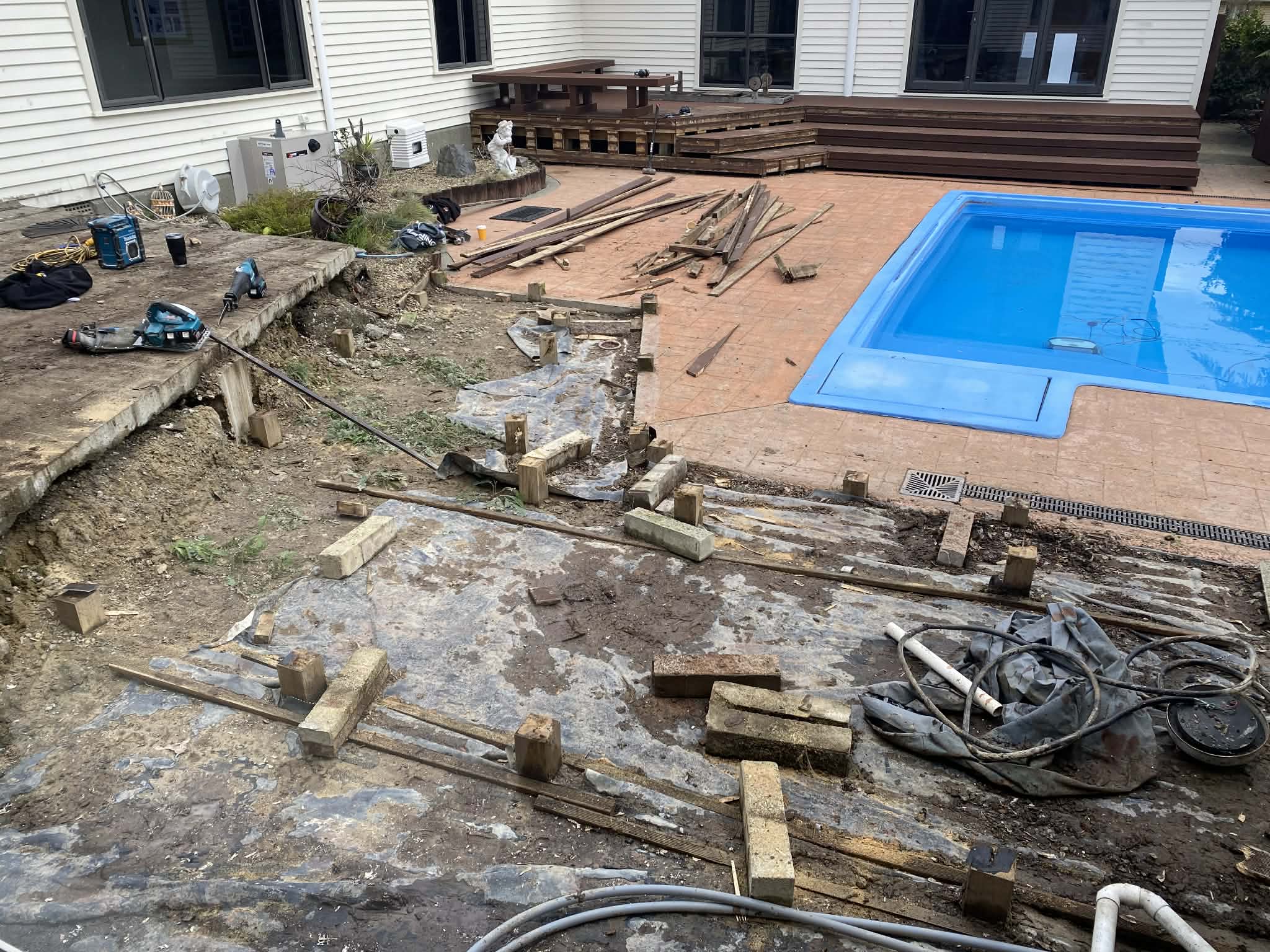 - Old Deck Side On - Decking